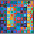 Victor vasarely hungarian 19061997 mixed media multiple planetary folklore participations no 1 1969 signed and numbered 715 publisher william wise and editions pyra switzerland in collab