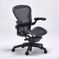 Herman miller aeron chair zeeland mi 2006 plastic rubber mesh seating foil label and impressed mark as shown 35 12 x 30 x 26