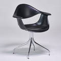 George nelson herman miller daf armchair zeeland mi 2012 chromed steel polypropylene manufacturers markings 32 x 28 12 x 21