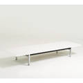 George nelson herman miller tablebench zeeland mi 1950s chromed and enameled steel laminate unmarked 9 12 x 68 x 18 12