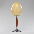 Wmf table lamp germany ca 1930 chromeplated metal bakelite opaline glass unmarked 21 x 8