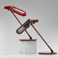 Bruno gecchelin arteluce pair ring adjustable table lamps italy 1970s enameled steel marked as shown 15 12 x 20 x 11 12