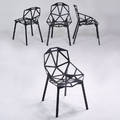 Konstantin grcic magis four chairone stacking chairs italy 2004 powdercoated aluminum cast marks 32 x 22 x 22