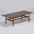 Danish rosewood coffee table 1970s unmarked 19 x 59 x 27