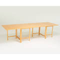 Bruno mathsson maria folding dining table vernamo sweden 2000s beech foil label closed 29 x 35 x 9 12 open 29 x 35 x 110