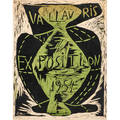 Pablo picasso spanish 18811973 two linocuts for exposition de vallauris 1954 and 1955 each 35 14 x 23 38 sheet