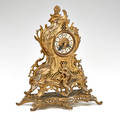 Victorian mantle clock brass unmarked 14 x 12 12 x 5 12