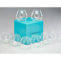 Elsa peretti tiffany  co set of eight thumbprint brandy snifters in original boxes england crystal all marked each 4 x 4