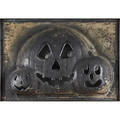 Halloween injection blow mold coated plastic with metal framing 25 x 36 x 4 12