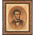 Abraham lincoln portrait late 19th c engraving framed printer wj morgan and co 1881 23 78 x 20