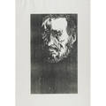 Leonard baskin american 19222000 woodcut portrait of eakins framed signed and numbered 150 29 34 x 22 sheet