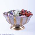 Carved Jade Agate  Quartz Fruit in Bowl