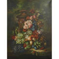 Dutch still life style 20th c oil on canvas of still life framed signed d bersani 48 x 36