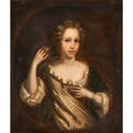 Maria verelst dutch 16801744 attrib oil on canvas portrait of lady middleton framed 29 34 x 25