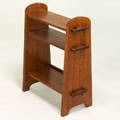 Arts and crafts bookstand usa ca 1910 quartersawn oak unmarked 33 x 28 x 12