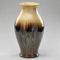 Fulper baluster vase flemington nj 191628 glazed earthenware raised racetrack mark 16 12 x 7 12