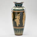 Royal doulton large vase with neoclassical motif england early 20th c marked royal doulton cl p 17 12 x 7