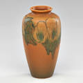 Charles klinger rookwood later matmat moderne vase cincinnati oh 1925 flame markxxv614eartist cipher 9 x 5