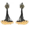 rody graumans droog pair of 85 lamps chandeliers the netherlands des 1993 bulbs wires plastic connectors overall 35 x 26 dia 