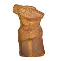 Daniel rhodes 1911  1989 large handbuilt woodfired sculptural torso davenport ca 19888 signed rhodes 35 12 x 23 x 12 provenance family of the artist
