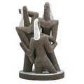 Adolf odorfer 1902  1995 partially glazed ceramic sculpture of three nudes mid20th century signed odorfer 153 16 12 x 10
