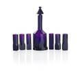Josef hoffmann attr 1870  1956 moser wiener werkstatte faceted amethyst glass cordial set austria ca 1920 carafe stamped moser karlsbad ww czechoslovakia carafe 9 34 x 3 12 six c