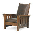 Gustav stickley droparm morris chair eastwood ny ca 1904 unmarked 40 12 x 33 x 37 12