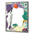 Keramos art deco mirror austria 1920s glazed earthenware mirror stamped keramos made in austria 2618 16 12 x 13
