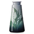 Lenore asbury 1866  1933 rookwood iris glaze vase with lily of the valley cincinnati oh 1910 flame markx1655elaw 7 34 x 4