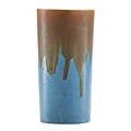 North dakota school of mines early dripglaze vase grand forks nd 1912 signed und 1912 incised illegible artist initials 8 14 x 4 14