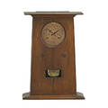 Peter hansen 1880  1947 l amp jg stickley trapezoidal mantle clock fayetteville ny ca 1910 handcraft decal 22 x 16 x 8