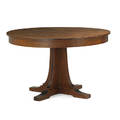 L  jg stickley dining table fayetteville ny ca 1907 unmarked table 30 x 48 dia four leaves 12 ea