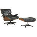Charles eames 1907  1978 ray eames 1912  1988 herman miller lounge chair and ottoman no 670 and 671 zeeland mi 1970s rosewood leather enameled aluminum enameled steel rubber cha
