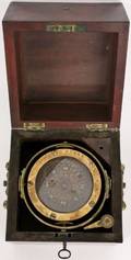 19th C ES Ritchie  Sons Marine Compass