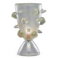 Seguso table lamp with applied elements italy 1960s irridescent glass single socket unmarked 20 x 14 dia