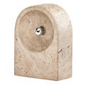 Giuliano cosari enrico panzeri sormani table lamp italy 1970s travertine single socket unmarked 13 34 x 10 x 5