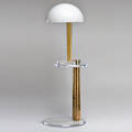 Gage cauchois table lamp and similar side table san francisco ca 1980 lucite and brassplated metal unmarked lamp 21 x 14 dia table 23 x 16 dia