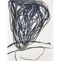 Melissa meyer american b 1947 oilstick on paper untitled 1987 framed signed and dated 30 12 x 22 sheet