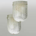 Barovier  toso pair of wall sconces italy 1970s marked 9 x 6 12 x 3