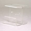 Vladimir kagan attr acrylic occasional table usa 1970s unmarked 20 12 x 18 x 18