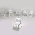 Hannes wettstein cassina set of six 367 hola chairs italy 2000s painted plastic raised signatures to all 30 x 19 12 x 21