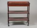 REGENCY STYLE MAHOGANY SERVING TROLLEY