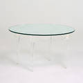 Grosfeld house occasional table usa 1940s acrylic glass 17 x 29 12