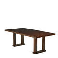 John hutton mahogany dining table usa 1990s unmarked closed 30 x 84 x 42 two leaves 18 ea