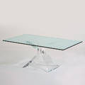 Lioninfrost dining table ft lauderdale fl 1970s acrylic chromed steel glass signed 29 x 72 x 42