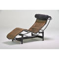 Le corbusier cassina lc4 adjustable chaise lounge italy 1970s chromed and enameled steel leather stamped makers mark 27 x 27 12 x 73