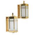 Pair of brass light fixtures