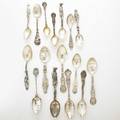 Pennsylvania motif sterling silver souvenir spoons