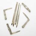 Sterling silver knives and pen holders
