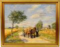 Borge Nyrop Danish Farming Scene Oil